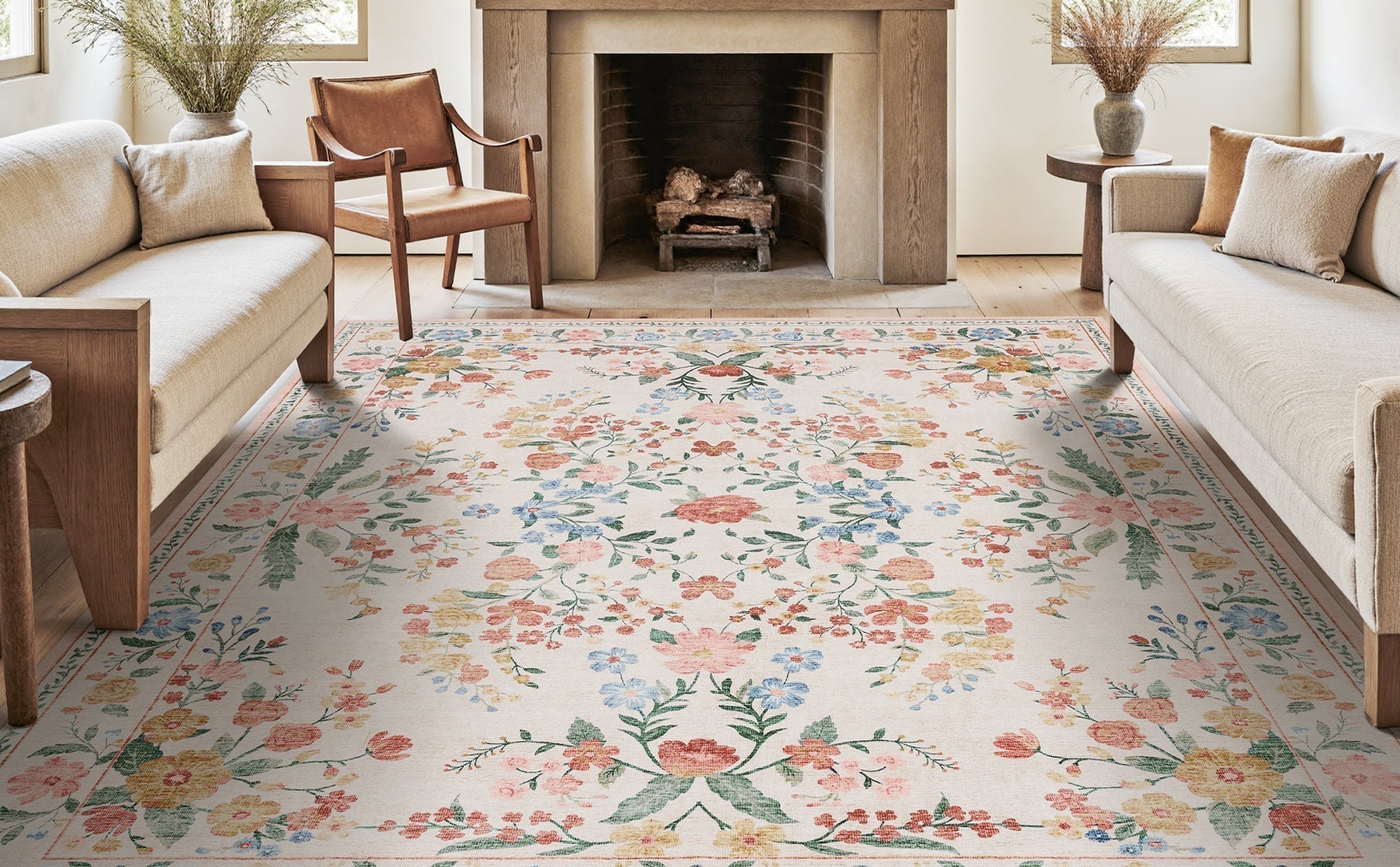 How to Style Your Home with a Beautiful Floral Rug