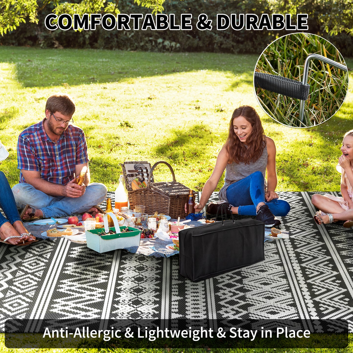 SIXHOME Boho Outdoor Rug
