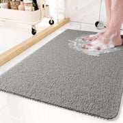 PVC Loofah Non-Slip Bath Mat - Gray