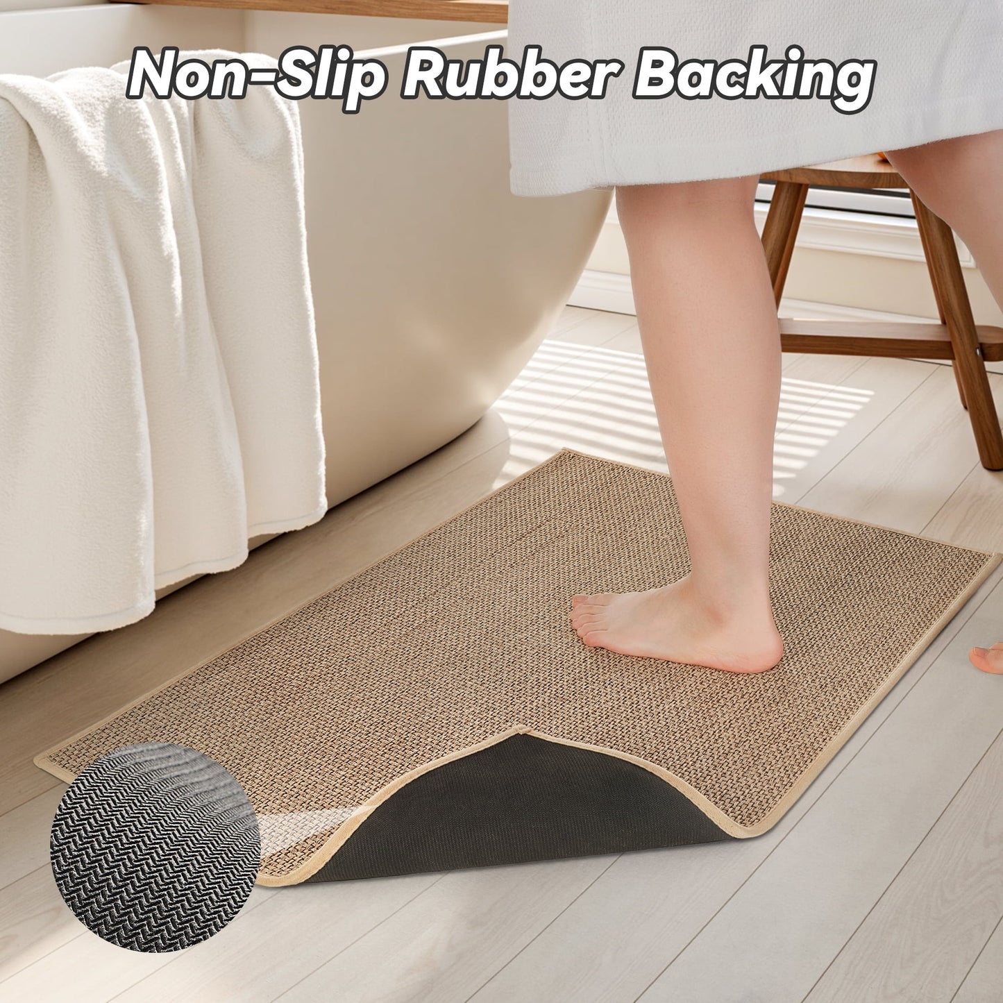 Braided Absorbent Bath Rugs