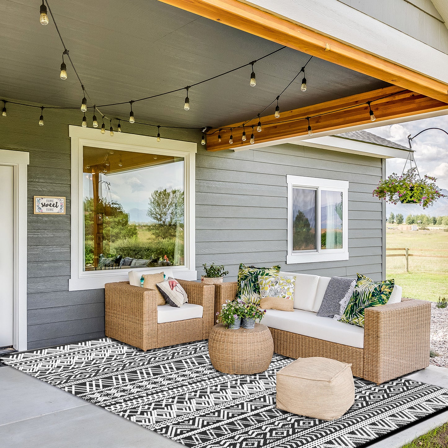 SIXHOME Boho Outdoor Rug