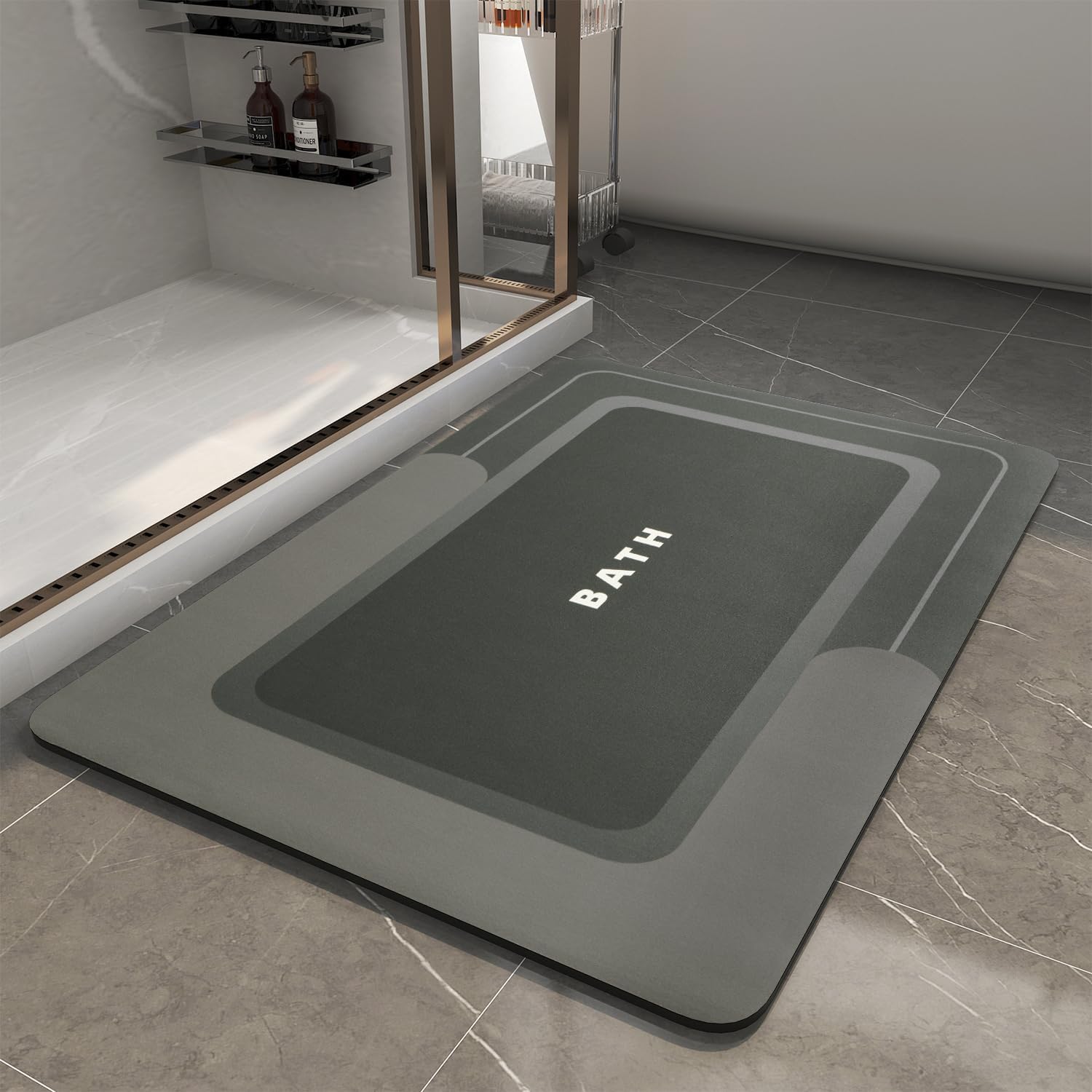 Easy Care Quick Dry Bath Mat - Beige