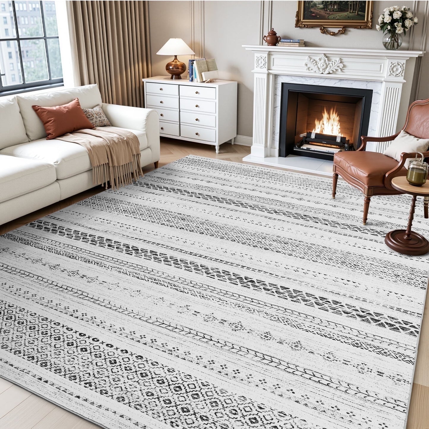 Geometric Moroccan Carpet