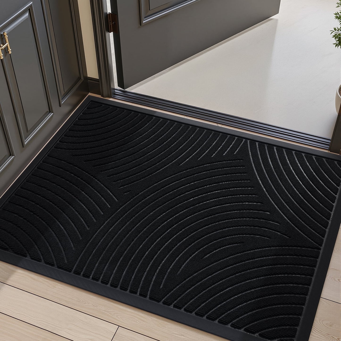 Outdoor Mat Non Slip Doormat 17"x30" Front Door Mat Absorbent Rubber