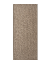 Ultra thin bath mat with rubber backing, machine washable, absorbent and non-slip.