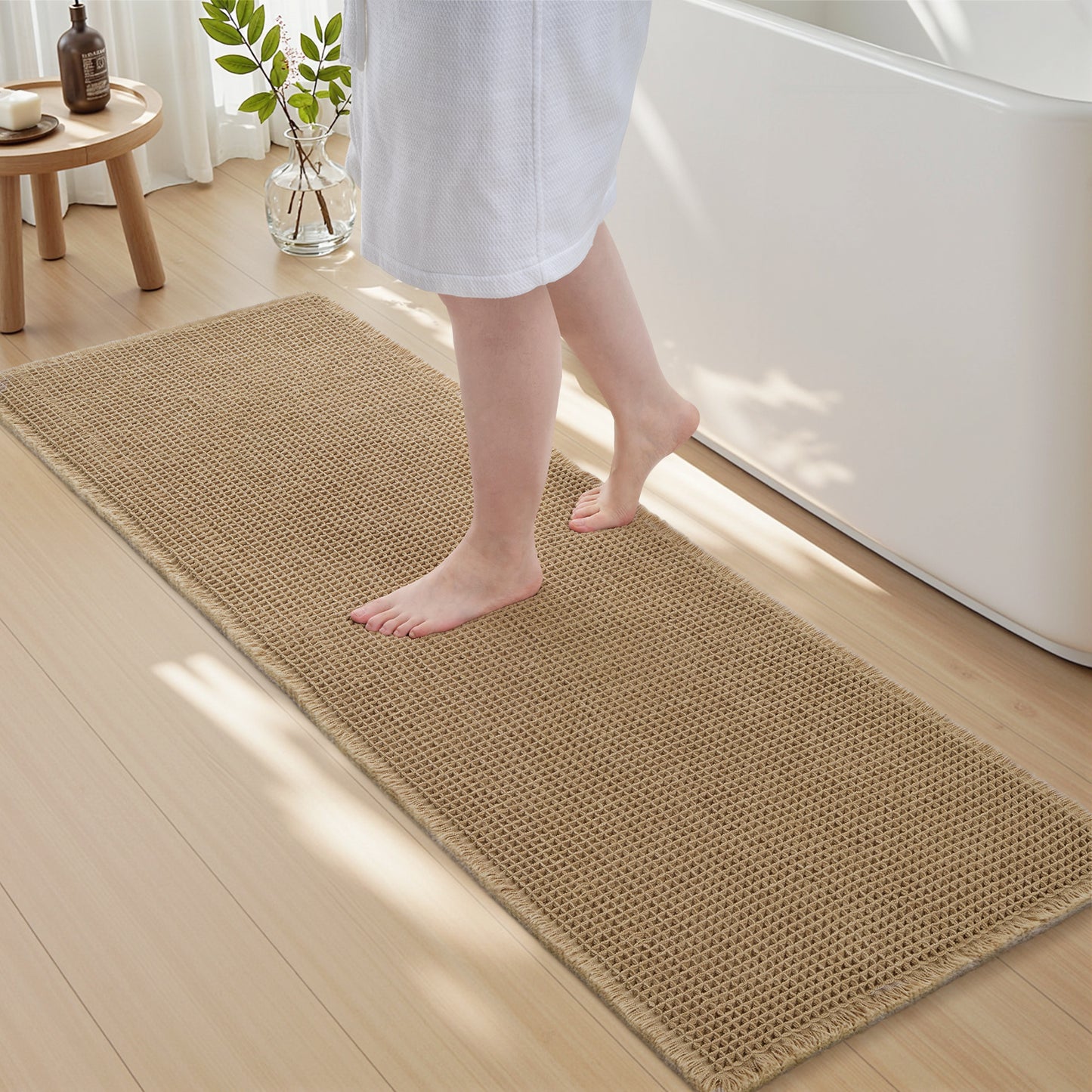 Waffle Style Absorbent Bath Mats