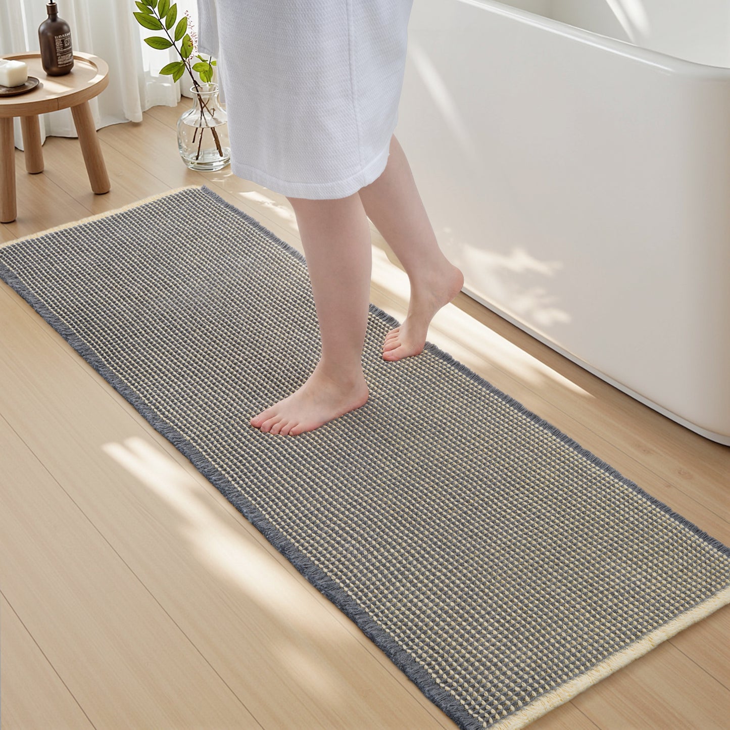 Waffle Style Absorbent Bath Mats