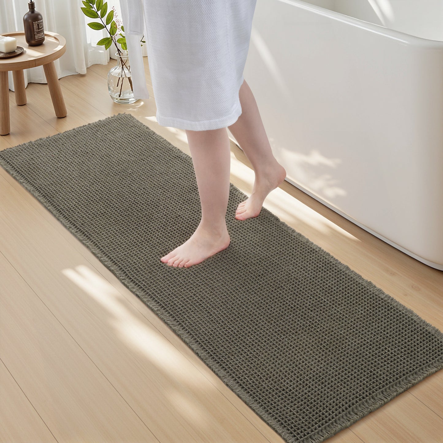 Waffle Style Absorbent Bath Mats
