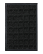 Durable rubber backed outdoor entryway welcome rug for high-traffic entrances.
