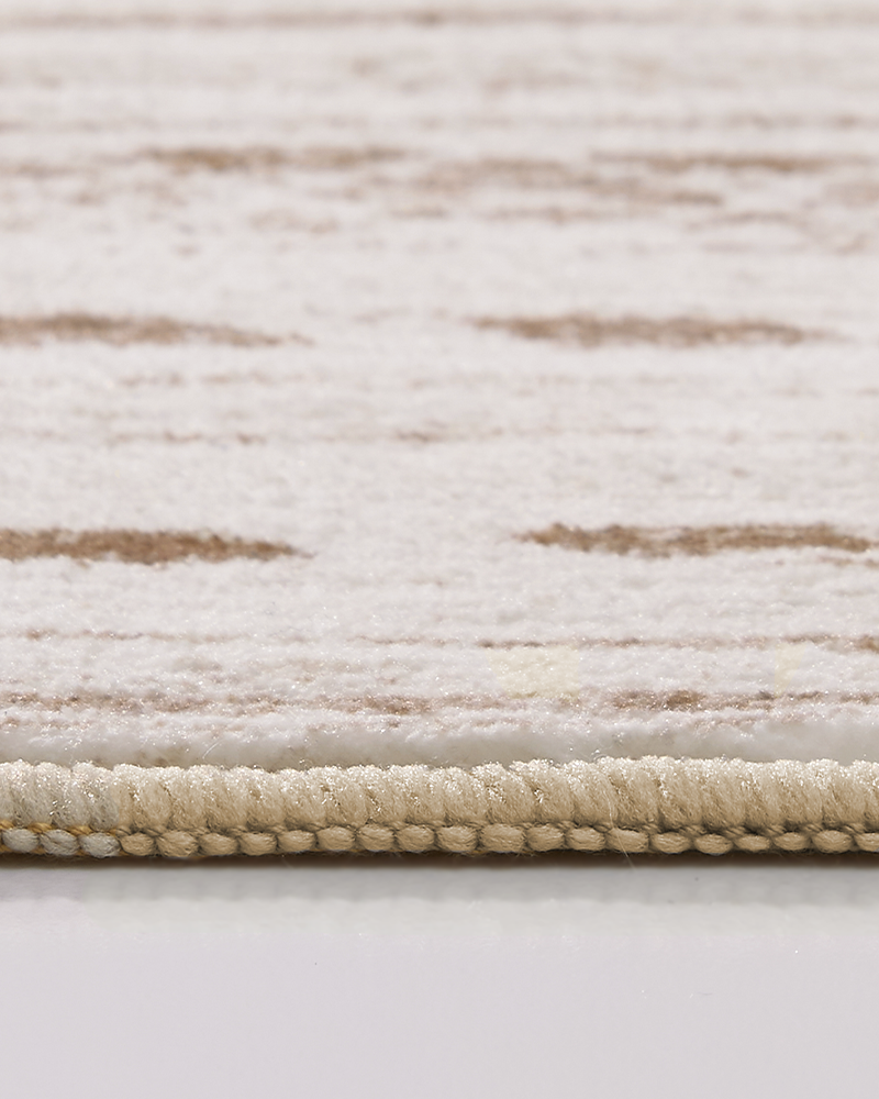 Washable boho rug with non-slip back, designed for safe and comfortable family homes.