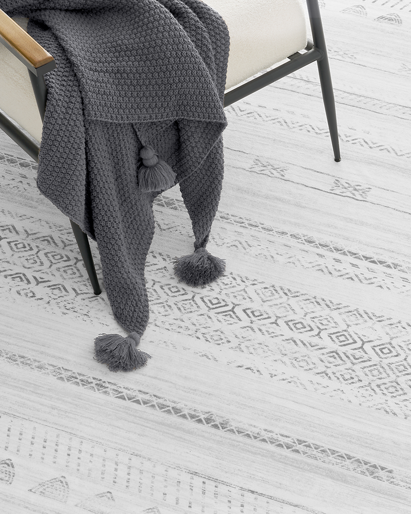 Easy-to-maintain washable boho rug perfect for modern home interiors.