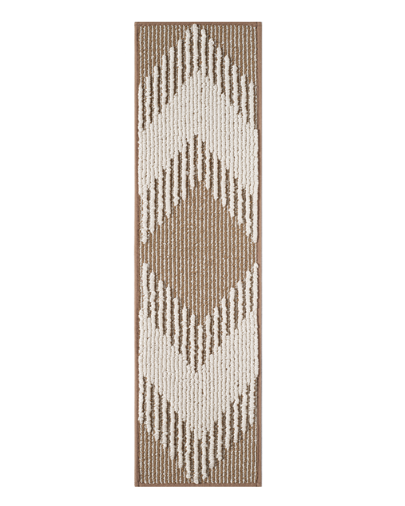 Durable 3D stair treads, reusable and easy to peel and stick.