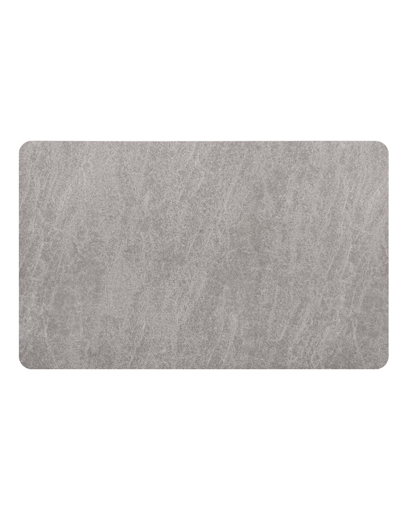 Bathroom rug with rubber backing, quick dry and durable surface keeps bathroom tidy.