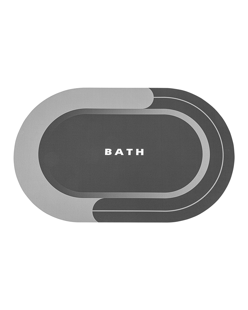 Sleek and modern bathroom mat by MontVoo, perfect addition to minimalist decor.