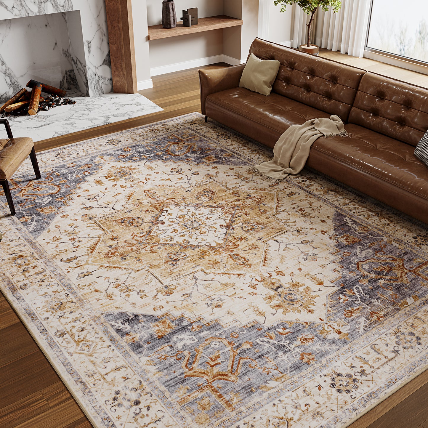 Area Rugs for Living Room Washable