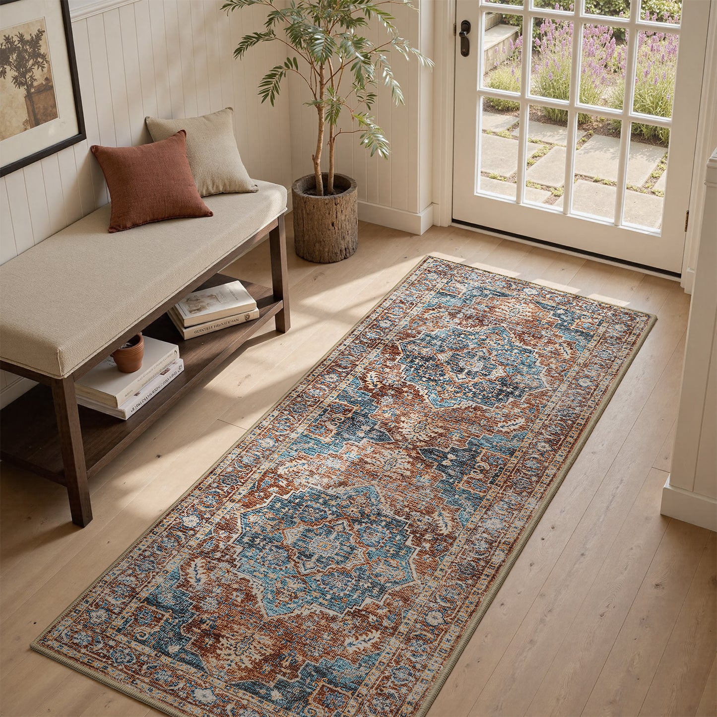 Vintage Kitchen Rugs Set of 3 Runner Rugs for Kitchen 20"x 32"+20"x 48"+20"x 59"