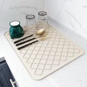 Tapete de silicona para secar platos - Beige