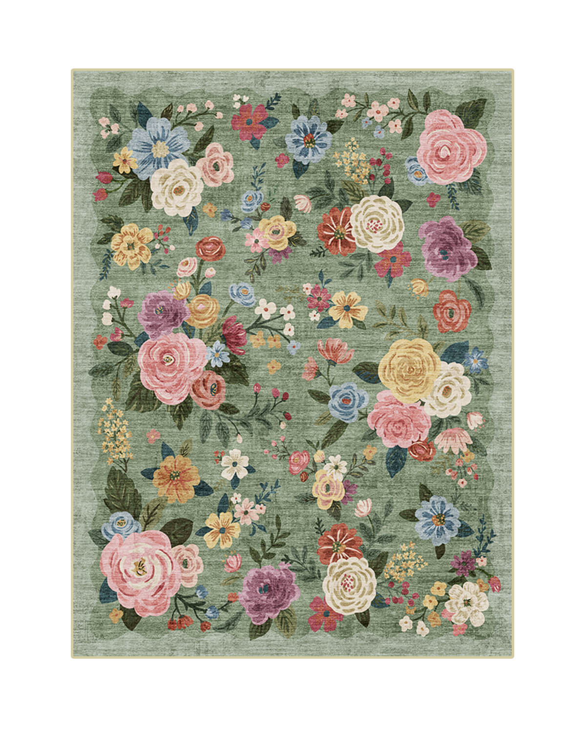 【未使用】FloralVinesTribalRug120×170 未使用】FloralVinesTribalRug120×170 Vintage Floral Rug Washable