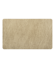 Neutral tone bathroom rug with non slip rubber backing, simple and practical.