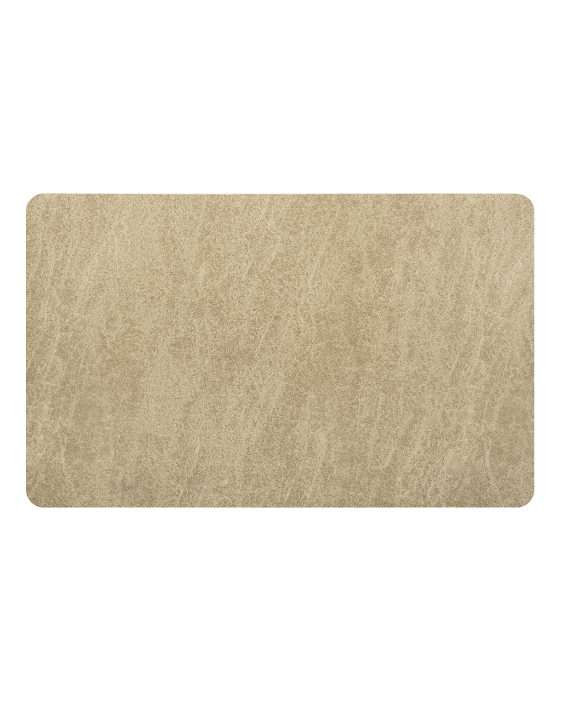 Neutral tone bathroom rug with non slip rubber backing, simple and practical.