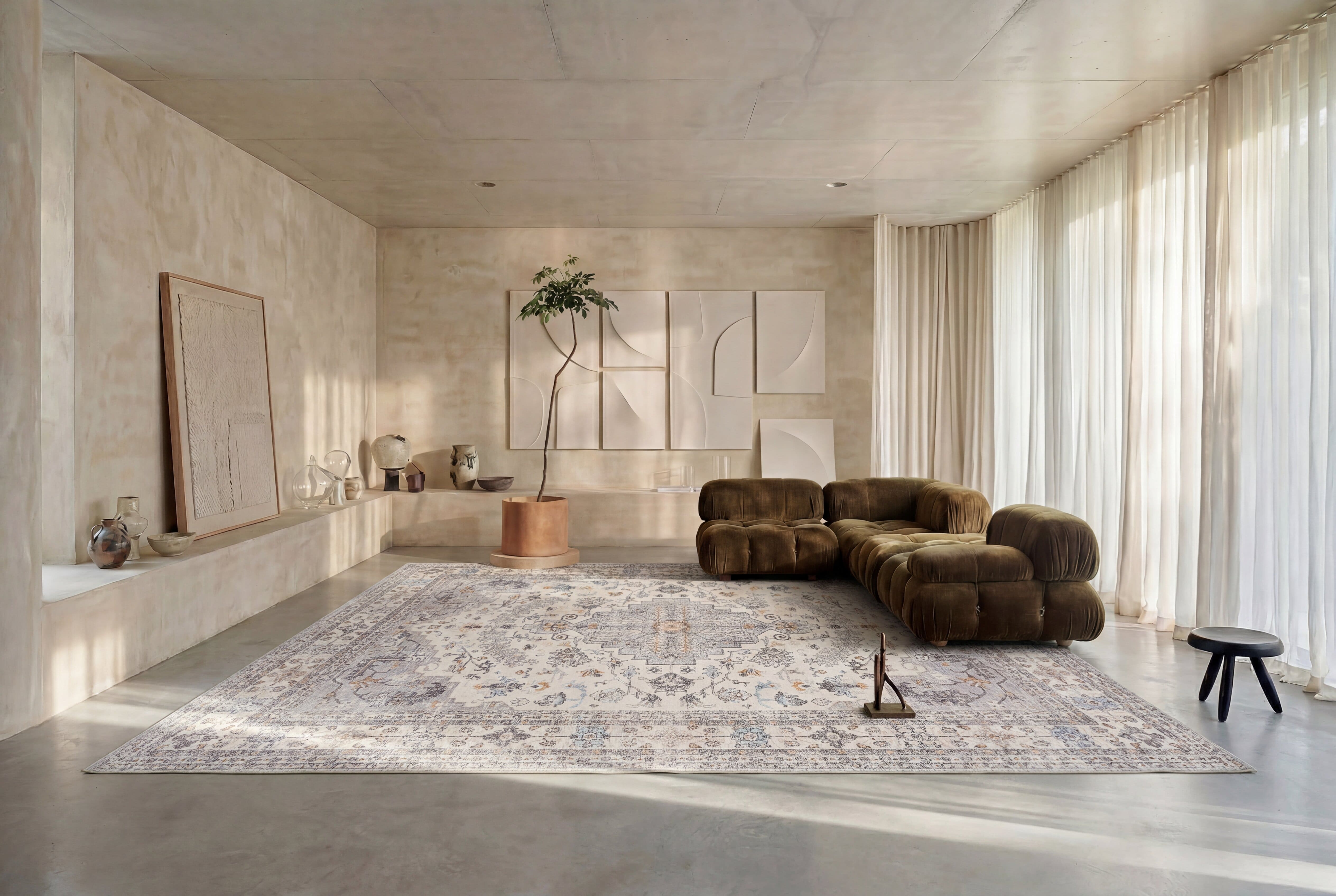 What Color Rug Matches a Brown Couch?