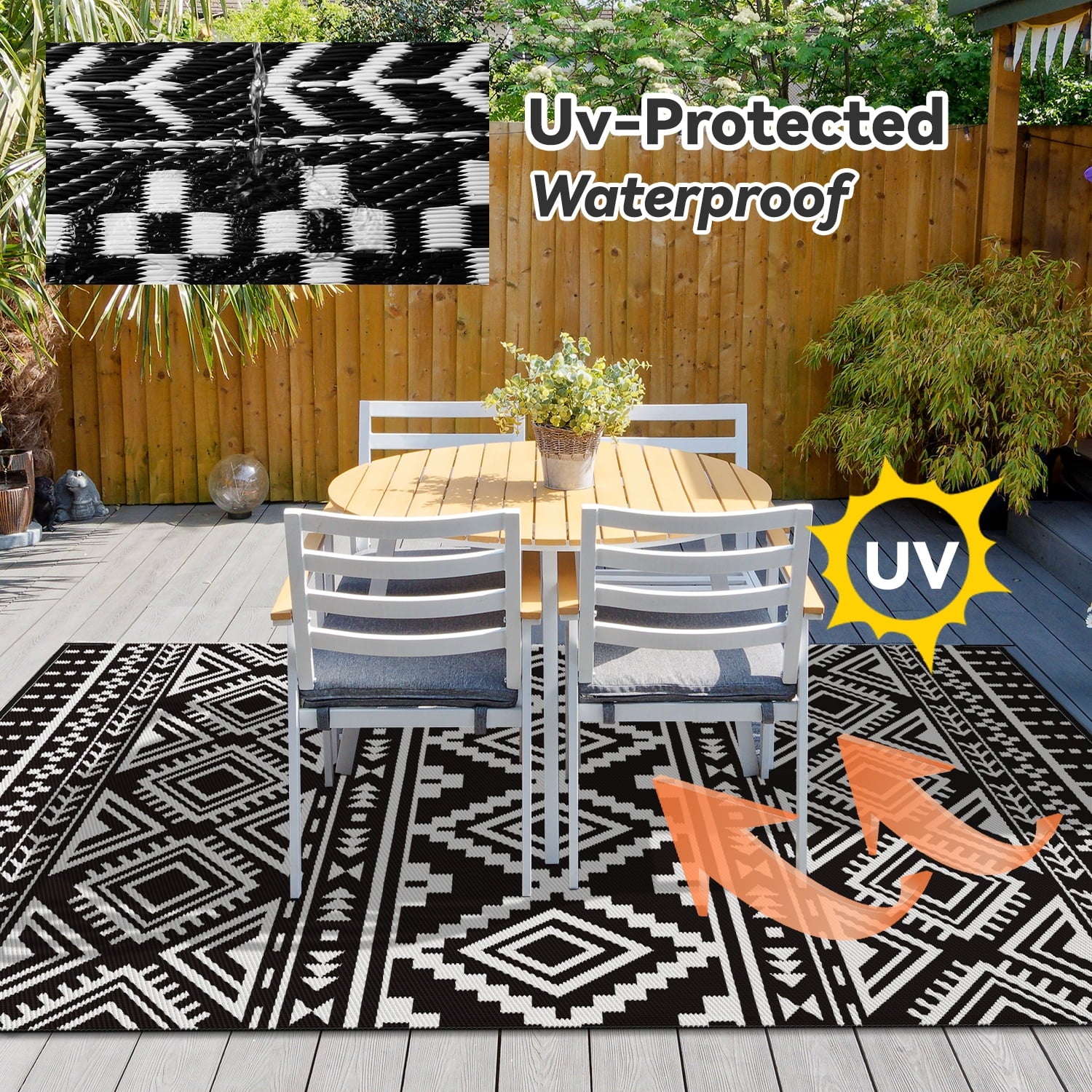 VUNATE Outdoor Rug Carpet