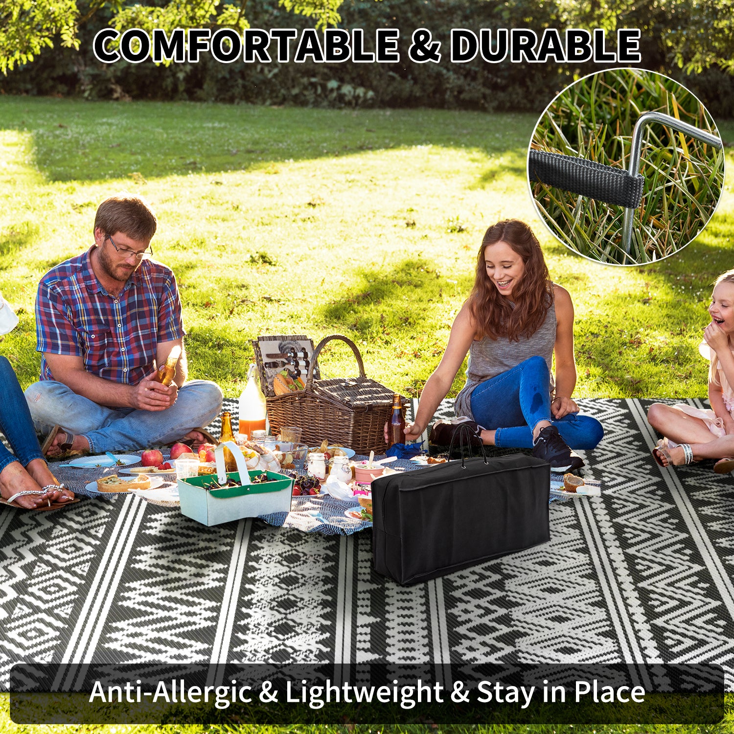 SIXHOME Boho Outdoor Rug