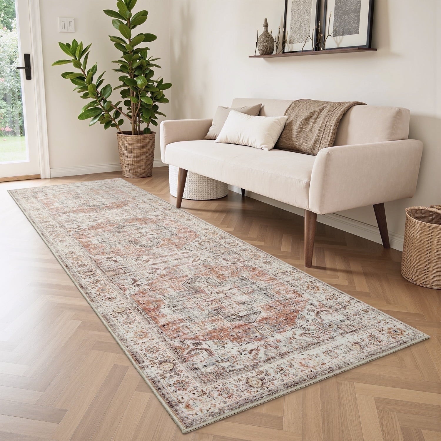 Vintage Medallion Area Rug