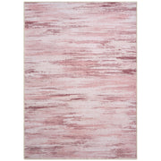 MontVoo Modern Abstract Pink Washable Area Rug