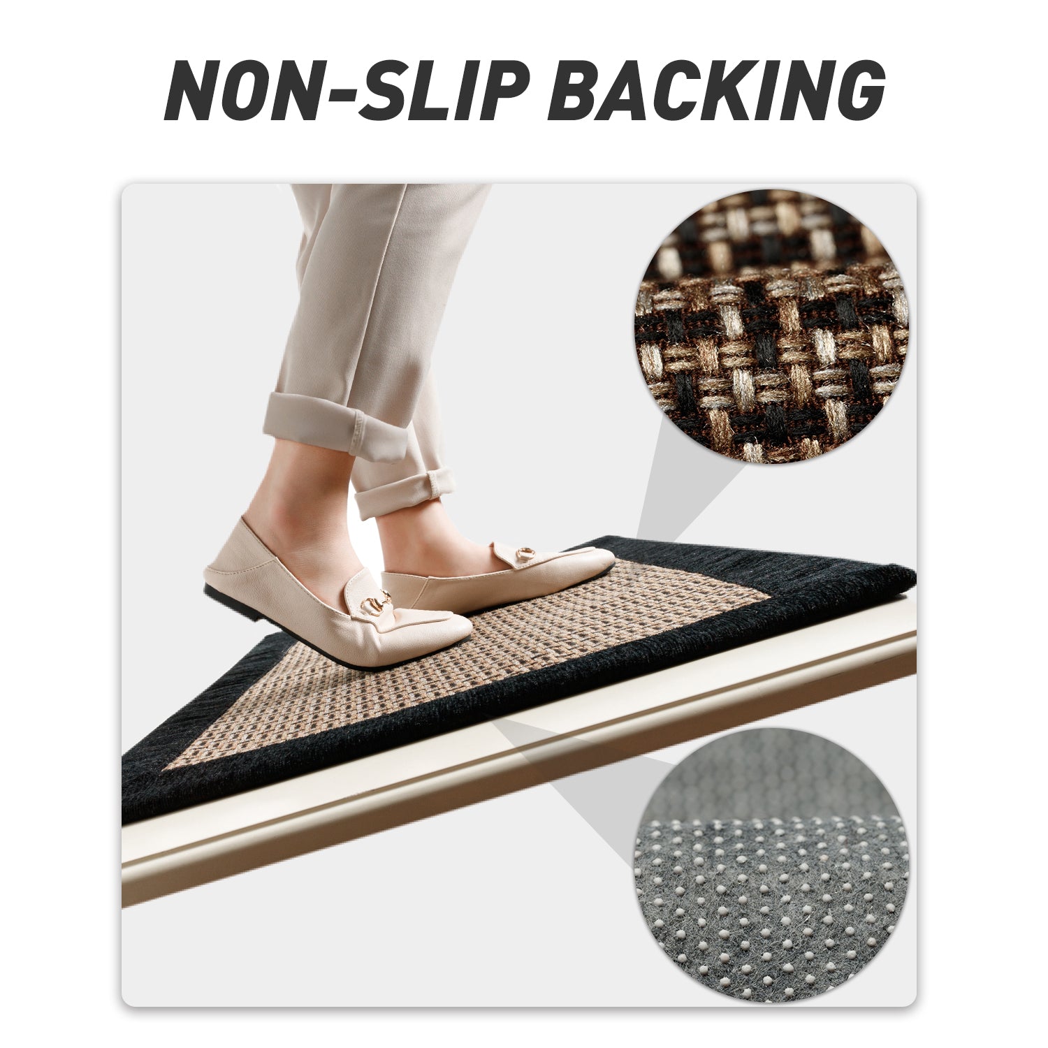 Non-Skid Twill Kitchen Mats Washable