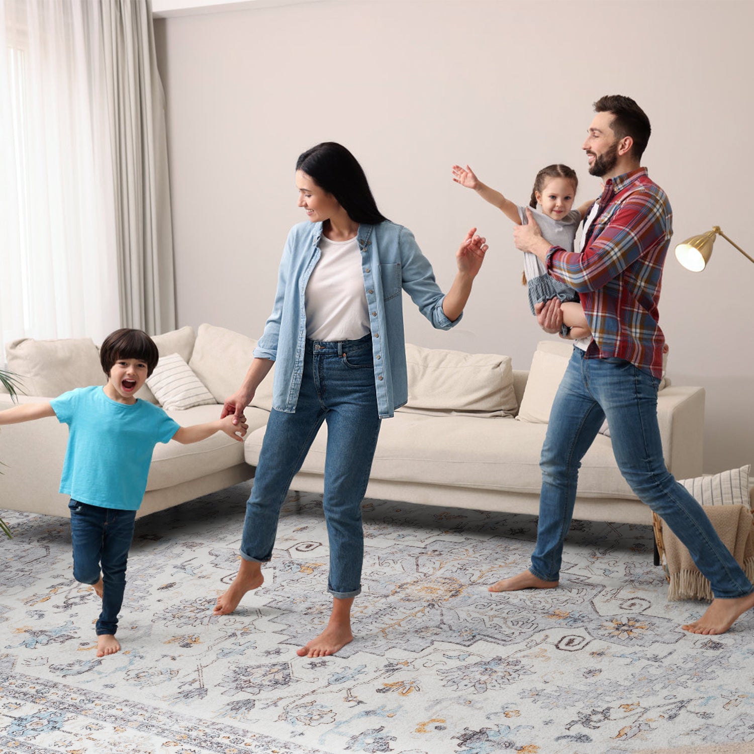 Medallion Distressed Rug