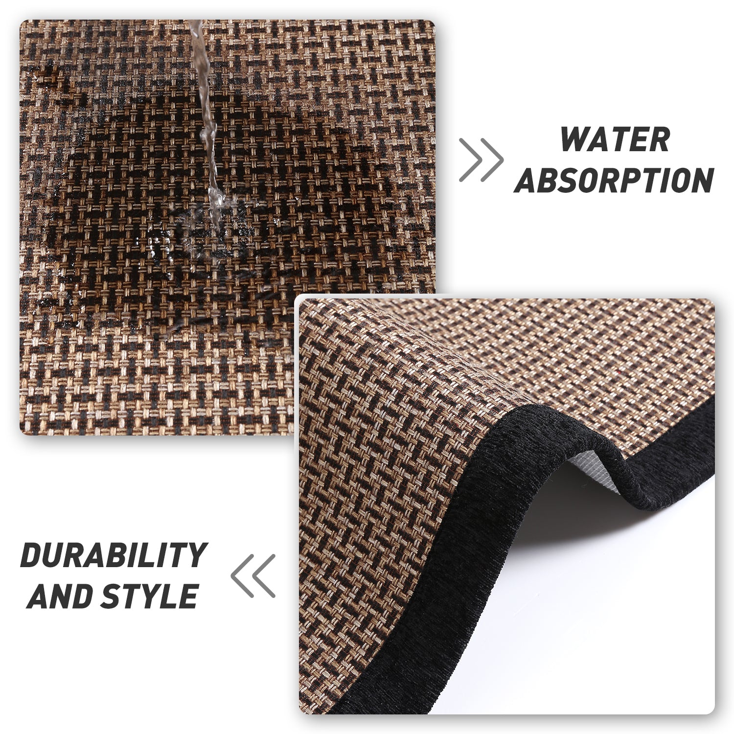 Non-Skid Twill Kitchen Mats Washable