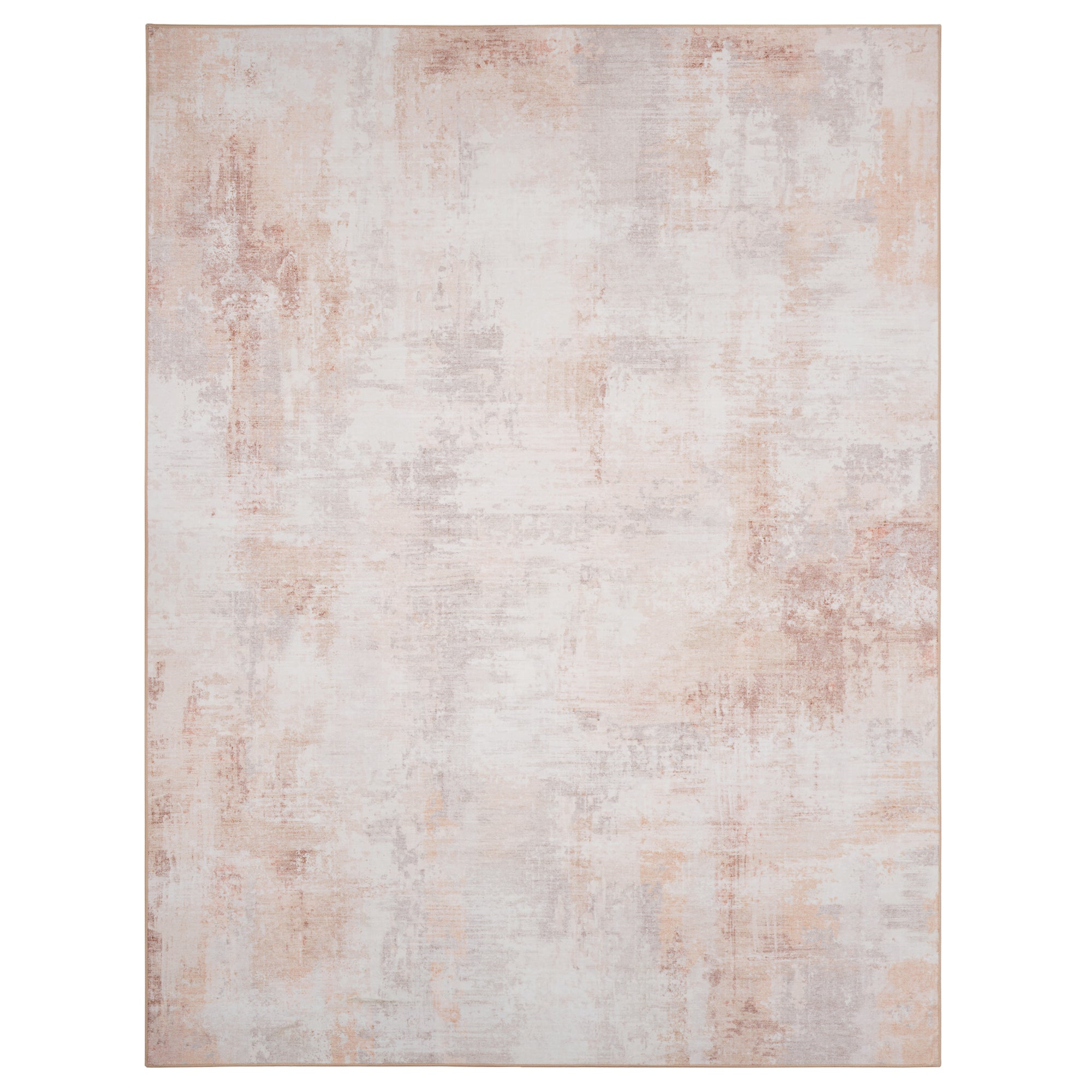 MontVoo Soft Abstract Washable Pink Area Rug