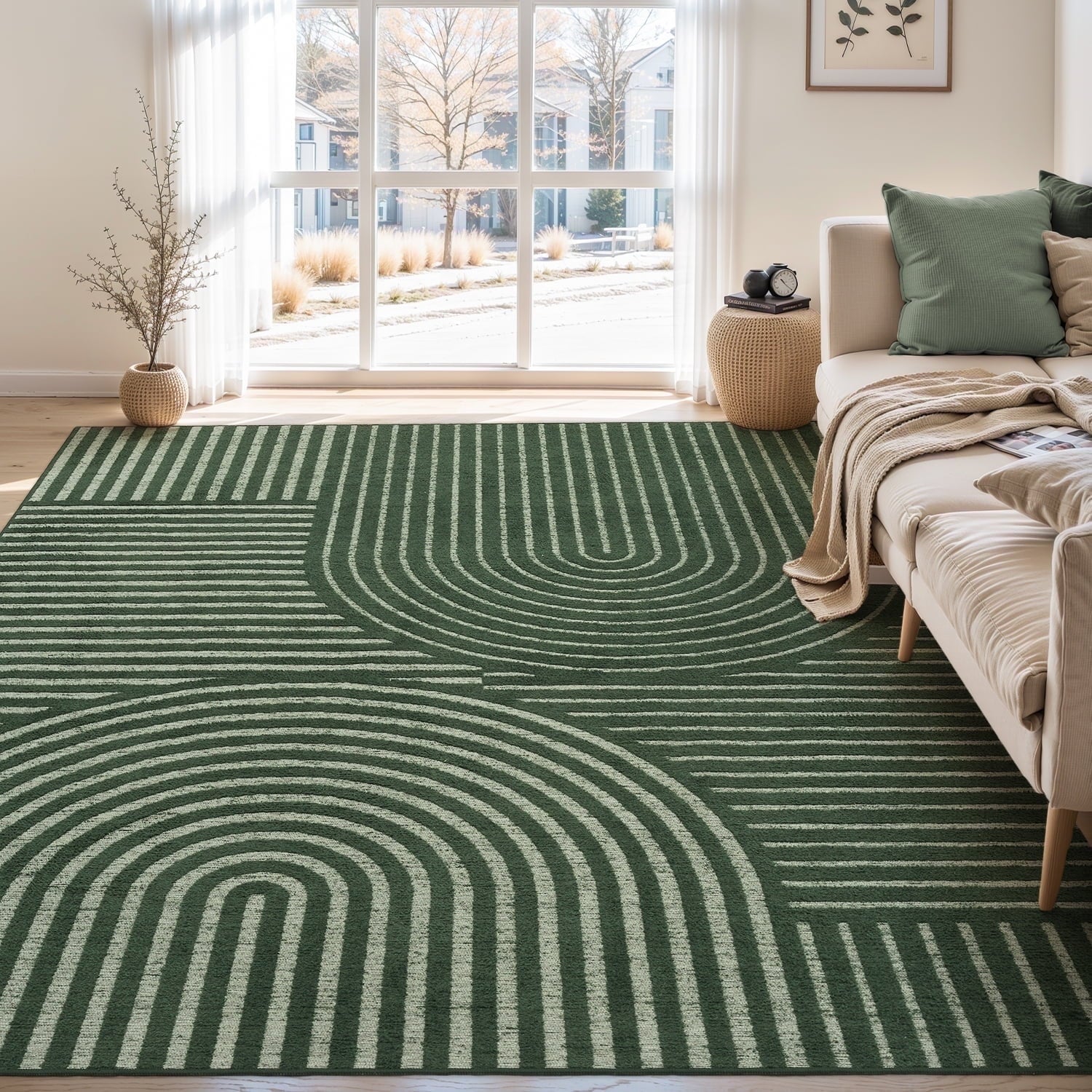 Jacquard Textured Modern Rugs