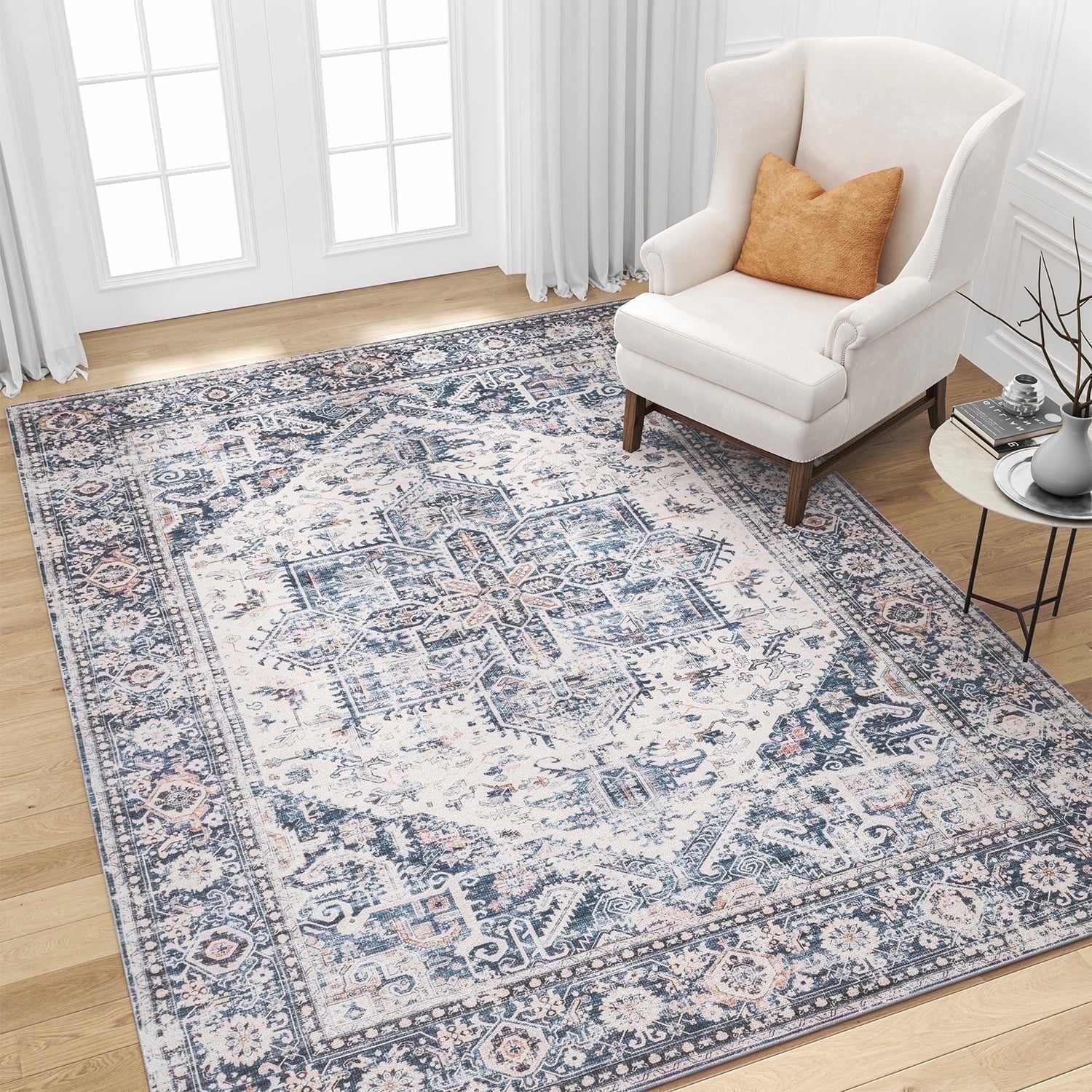 Vintage Medallion Area Rug