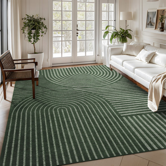 Jacquard Textured Modern Rugs Soft Geometric Rug for Bedroom