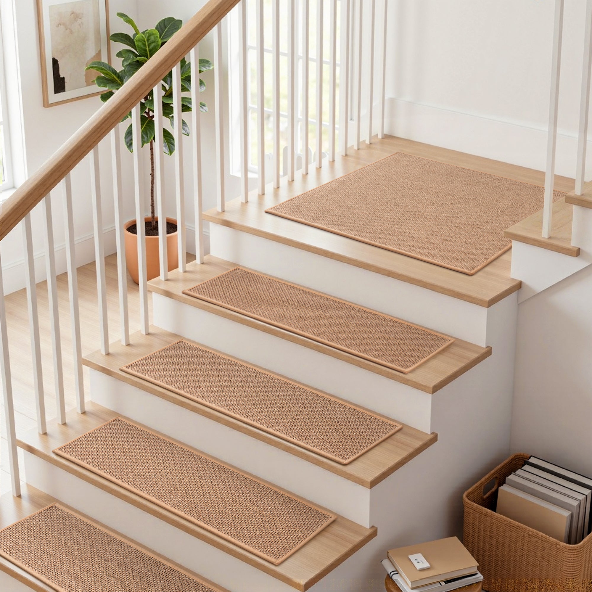 MontVoo Non-Slip Woven Stair Treads