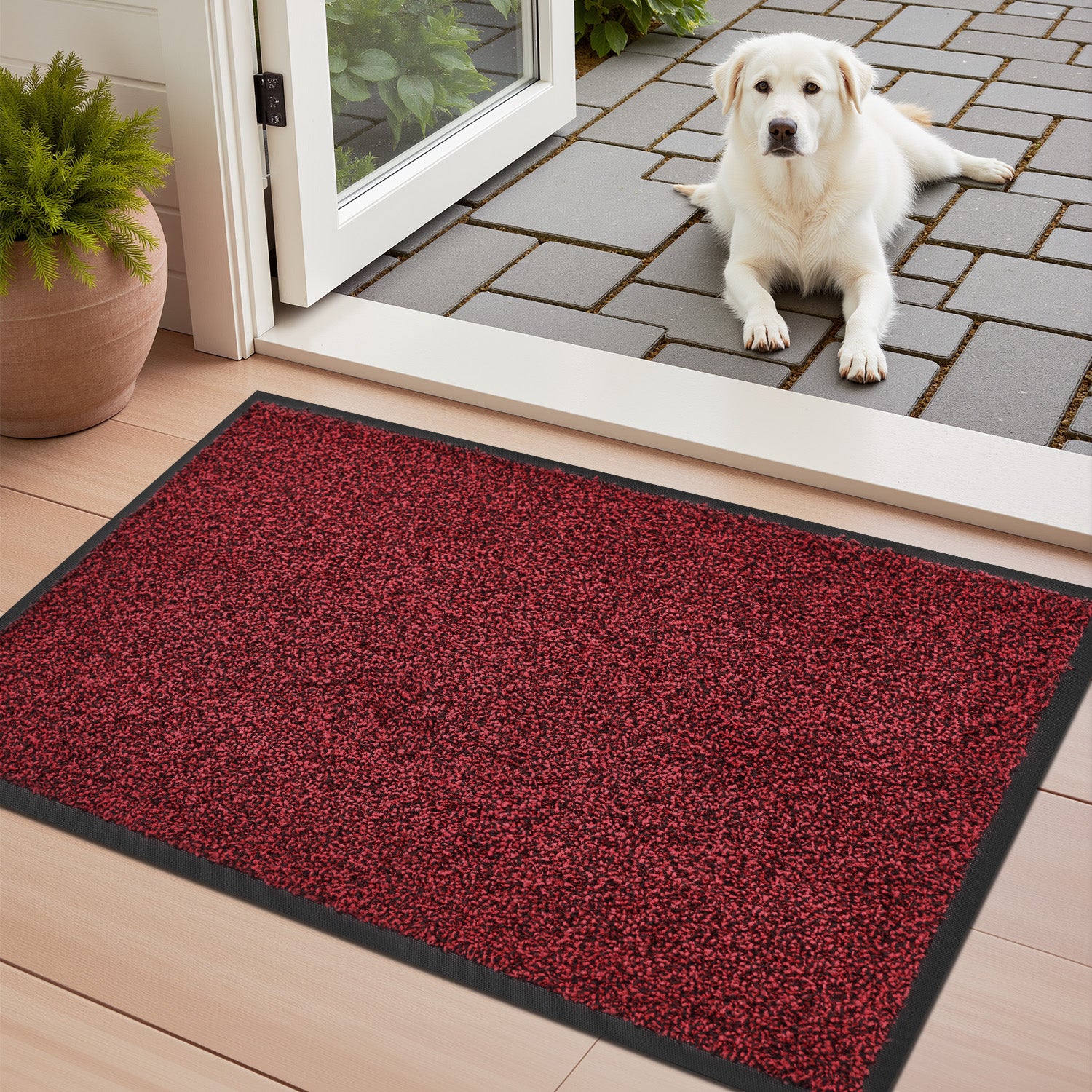 Dirt Trapper Indoor Door mat Non Slip Front Door Mats Absorbent Rubber Entrance Rug