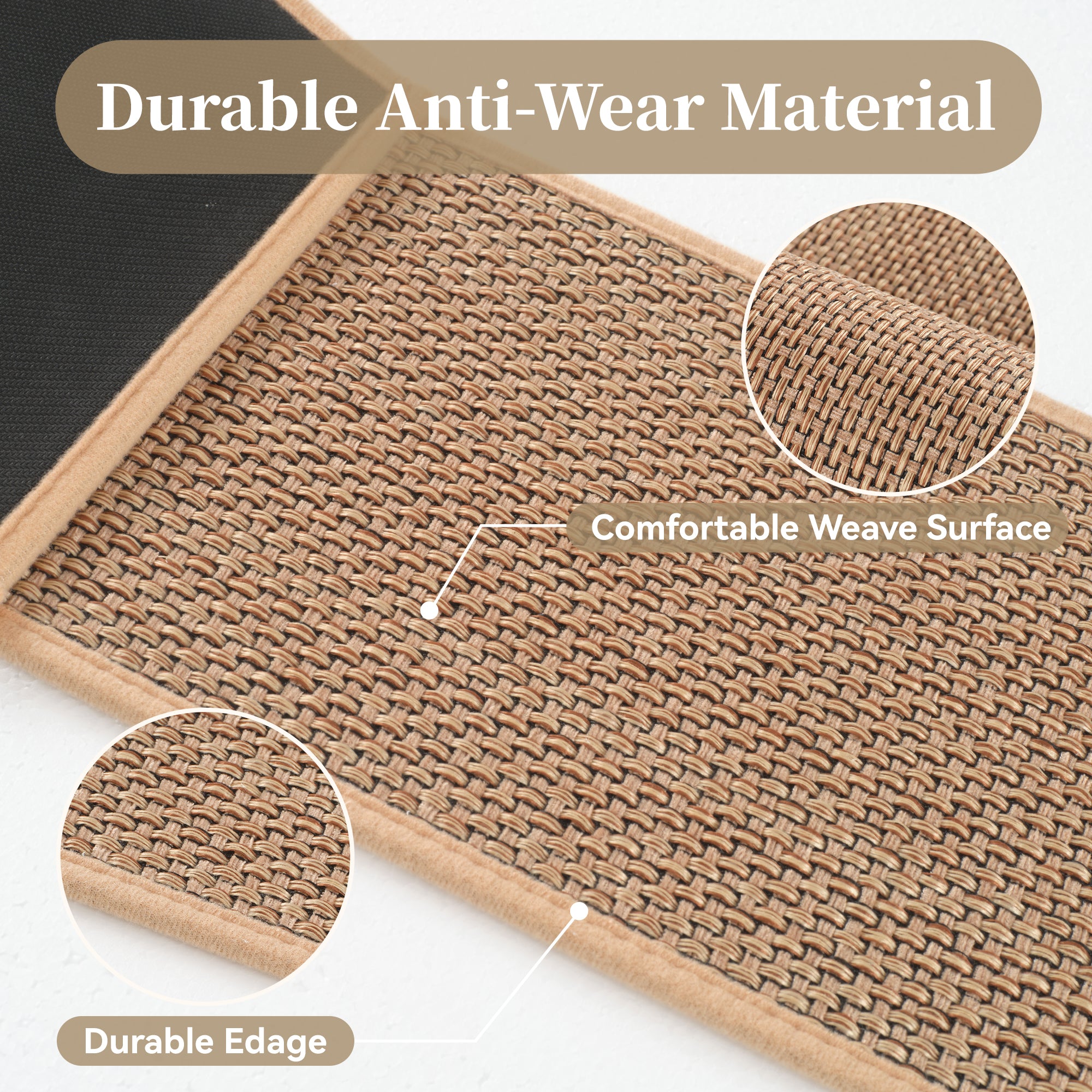 MontVoo Non-Slip Woven Stair Treads