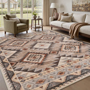 Boho Area Rug Soft Moroccan Geometric Indoor Rug for Bedroom