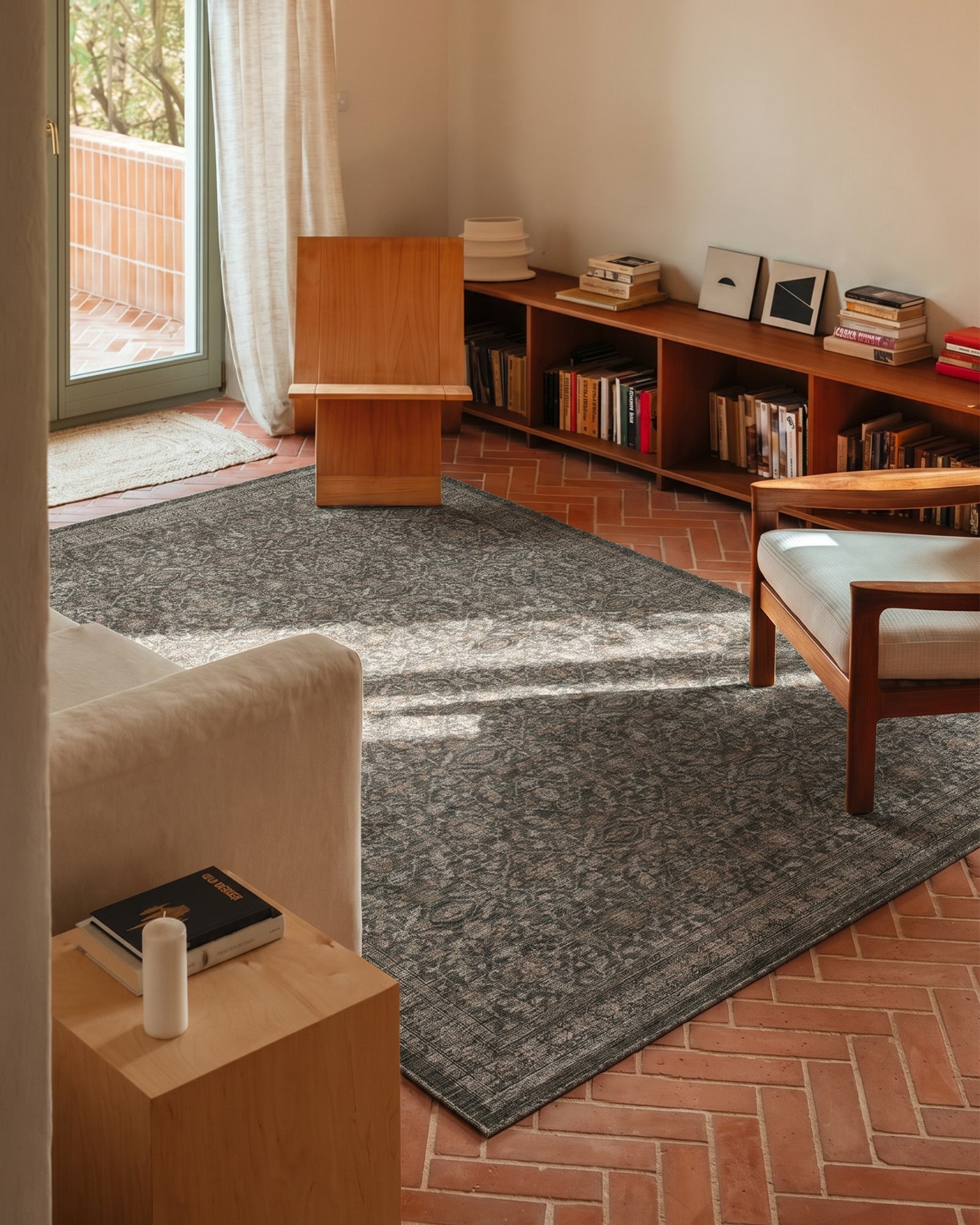 Naiad Washable Area Rug - Green