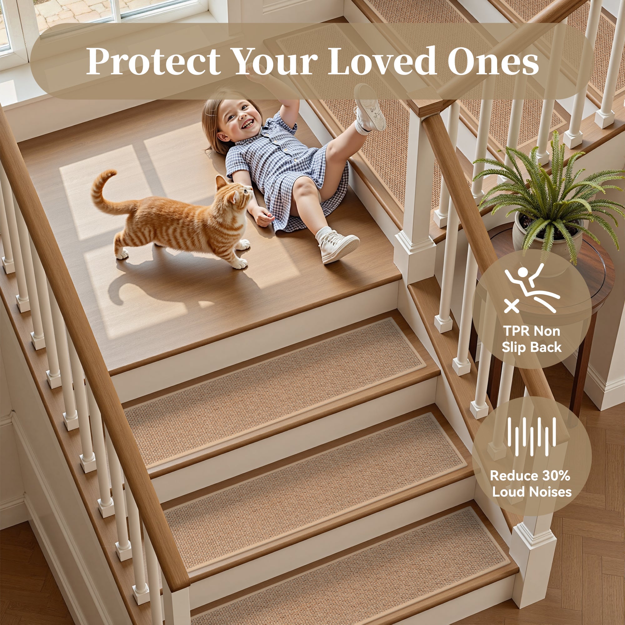 MontVoo Non-Slip Woven Stair Treads