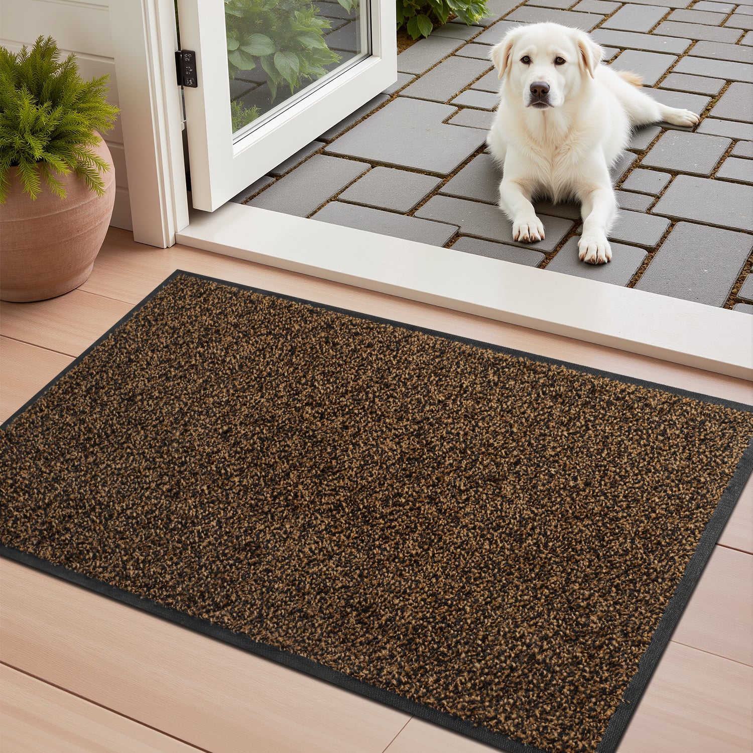 Dirt Trapper Indoor Door mat Non Slip Front Door Mats Absorbent Rubber Entrance Rug