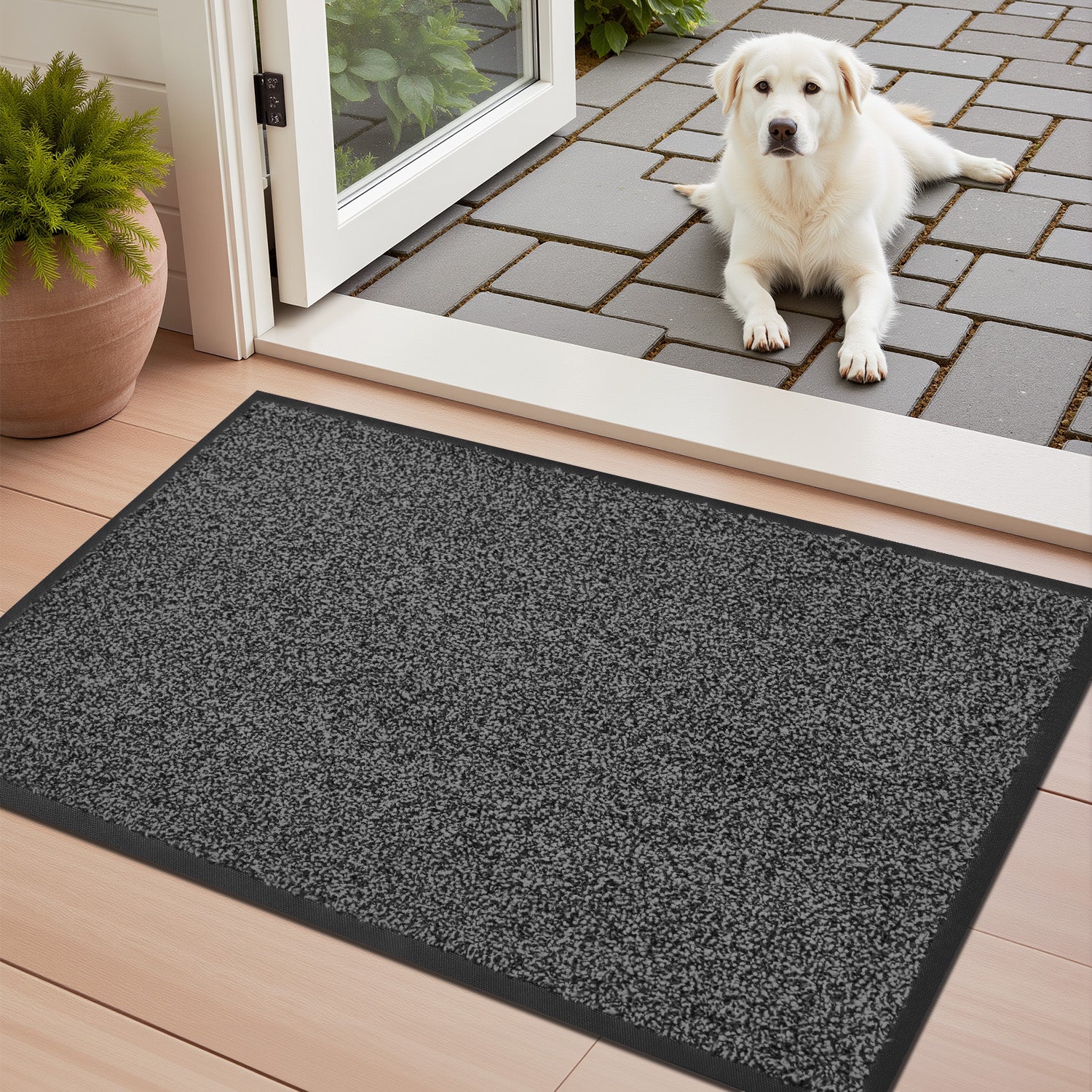 Dirt Trapper Indoor Door mat Non Slip Front Door Mats Absorbent Rubber Entrance Rug