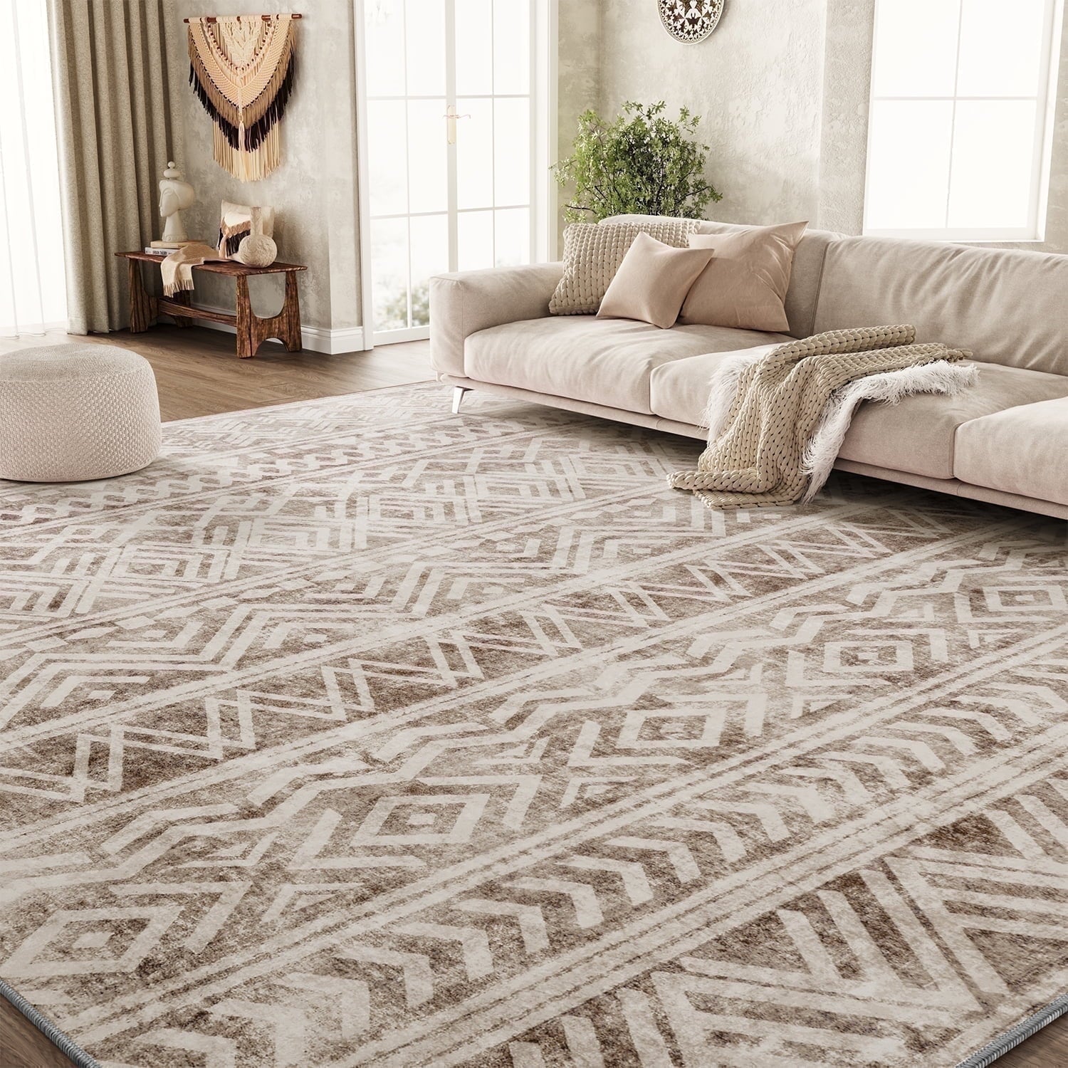 Bohemian and Modern Area Rug