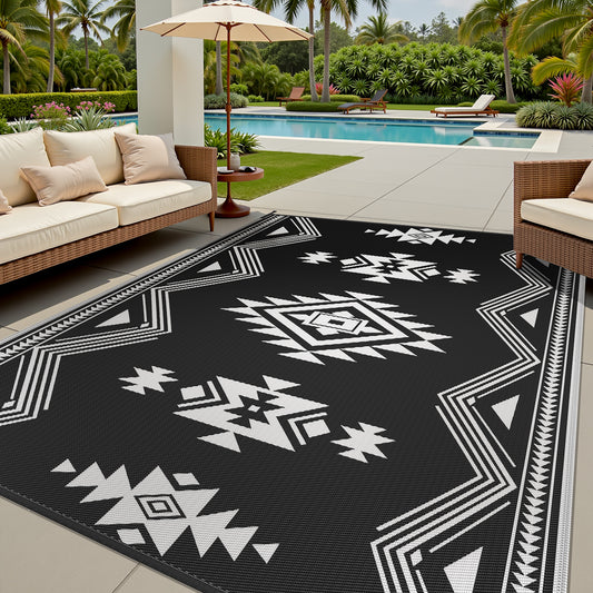 SIXHOME Outdoor Rug Reversible Patio Mat