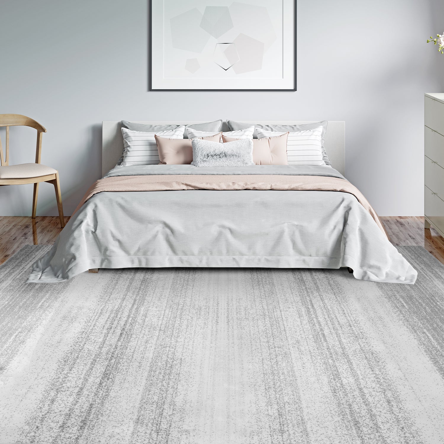 VUNATE Abstract Striped Area Rug
