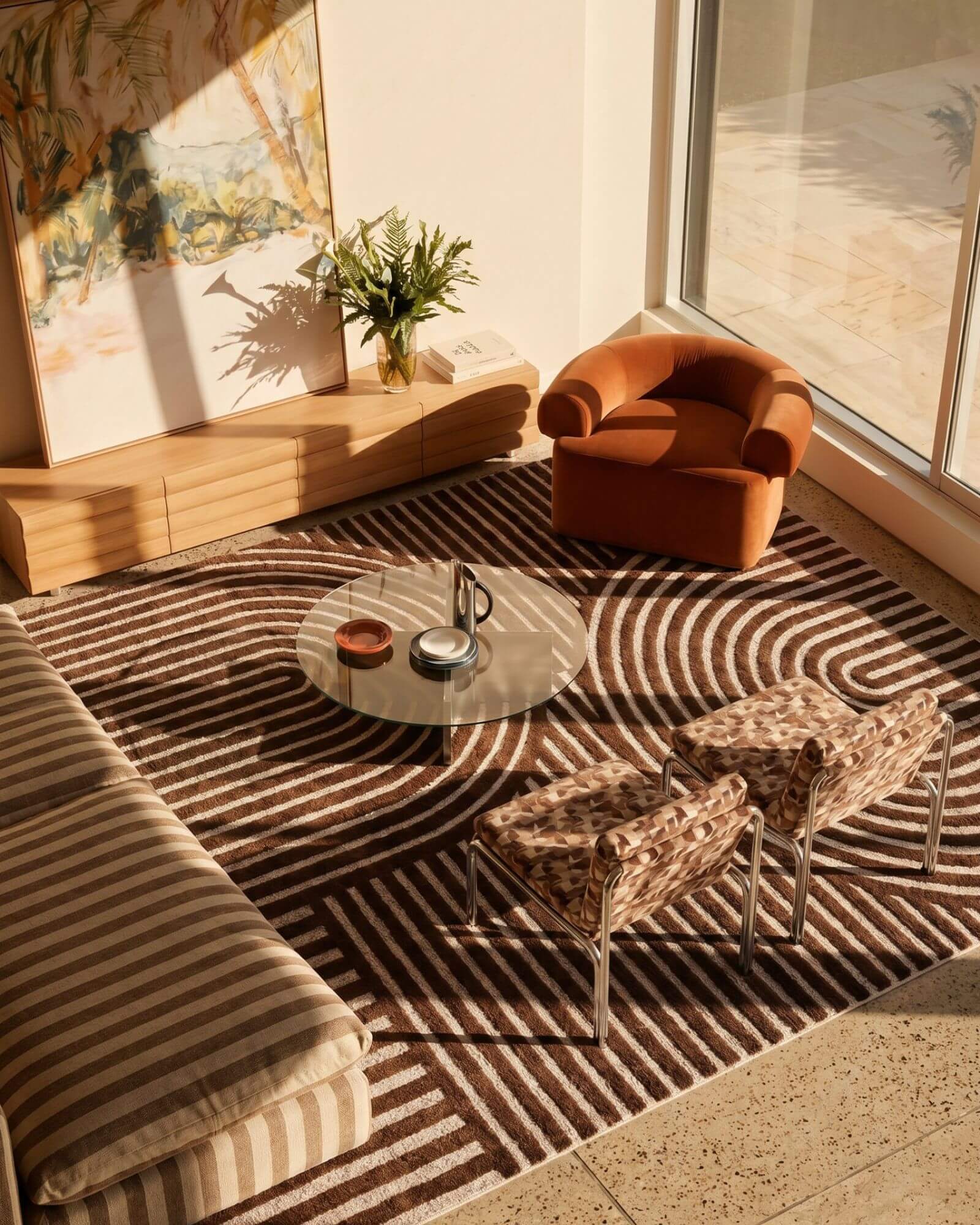Echo Washable Area Rug - Brown
