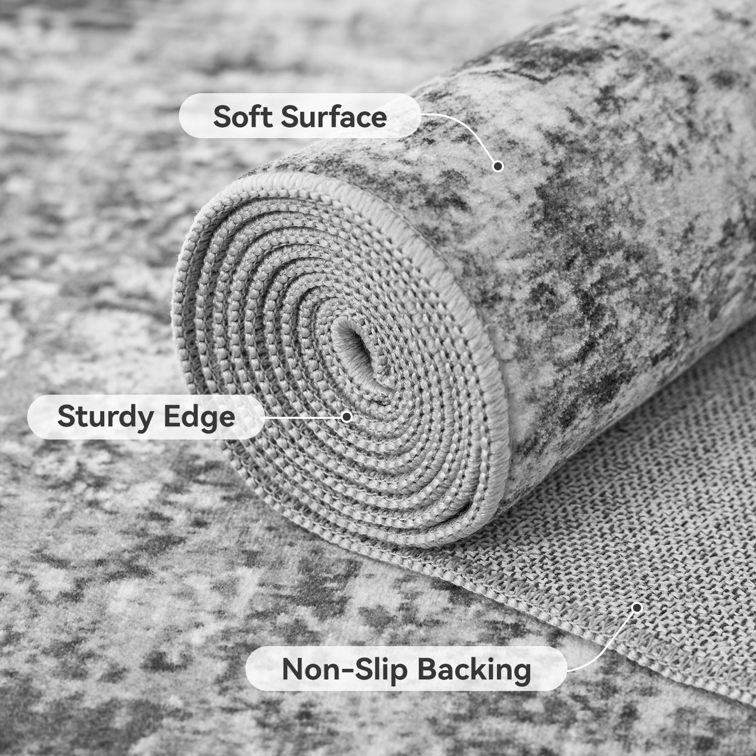 Neutral Modern Abstract Area Rug