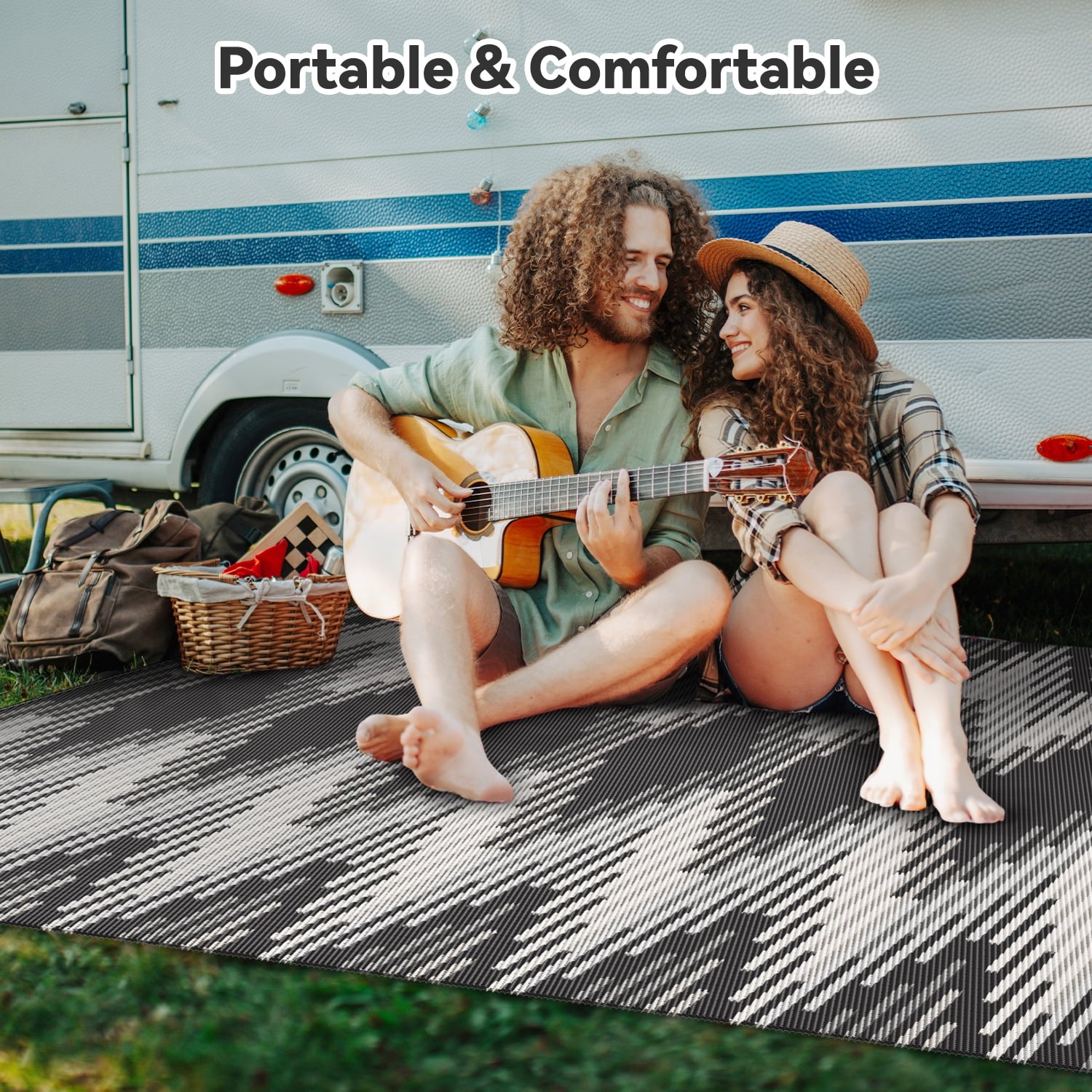 SIXHOME Modern Indoor Outdoor Rug